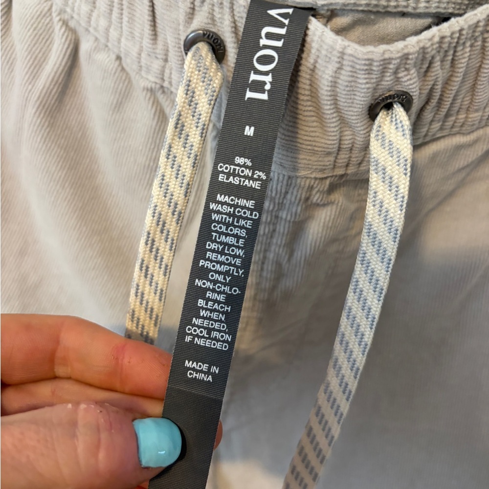 Men's Vuori Optimist Cream Corduroy Shorts sz M $88 - Picture 4 of 6